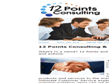 Tablet Screenshot of 12pointsconsulting.com